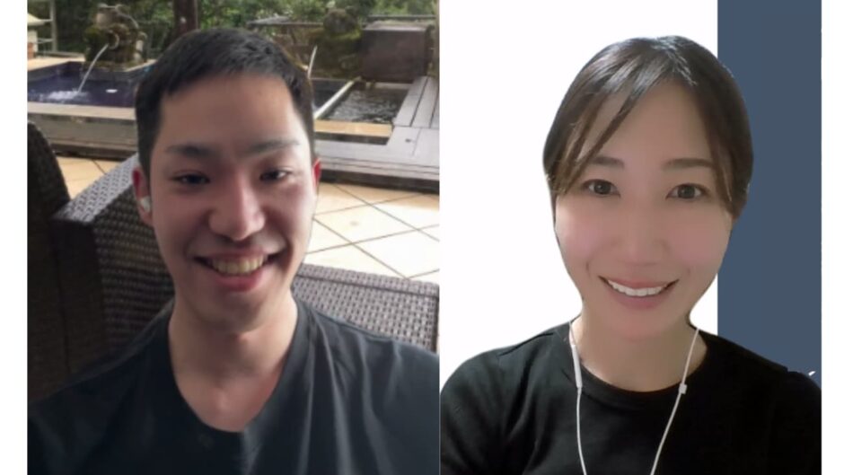 インタビューの様子