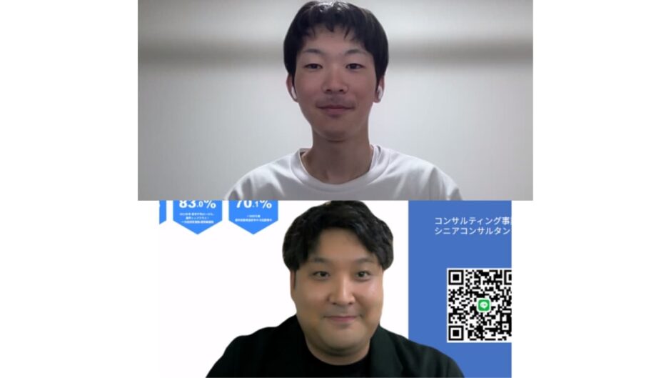 インタビューの様子