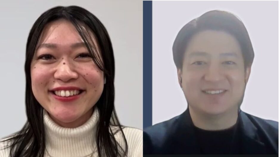 インタビューの様子